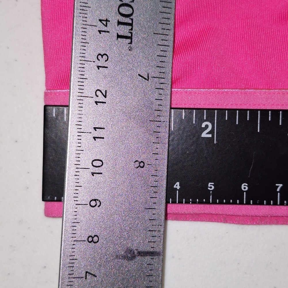 Victoria's Secret PINK Seamless Ribbed Sports Bra Bralette Hot Pink Size M - Picture 15 of 16